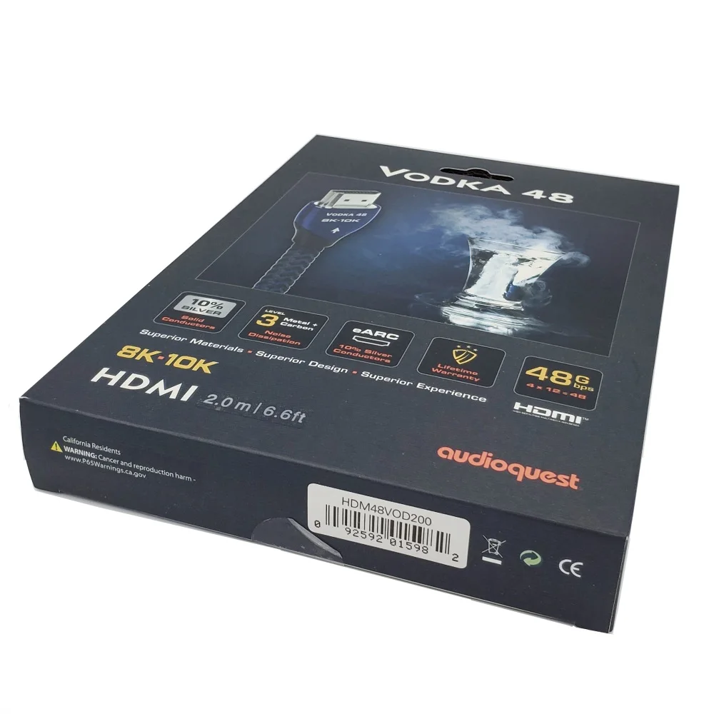 Cabo de Alta Hdmi Qualidade Vodka Vídeo tv Cabo 48 8k-10k 48gbps Ultra hd Caixa Original av - Image 3