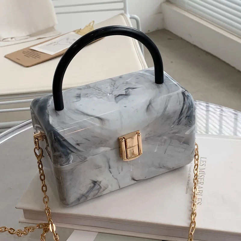 Women Classic Square Box Bag with Lock Evening Clutch Bags Shoulder Handbags  Wedding Clutch Purse - AliExpress