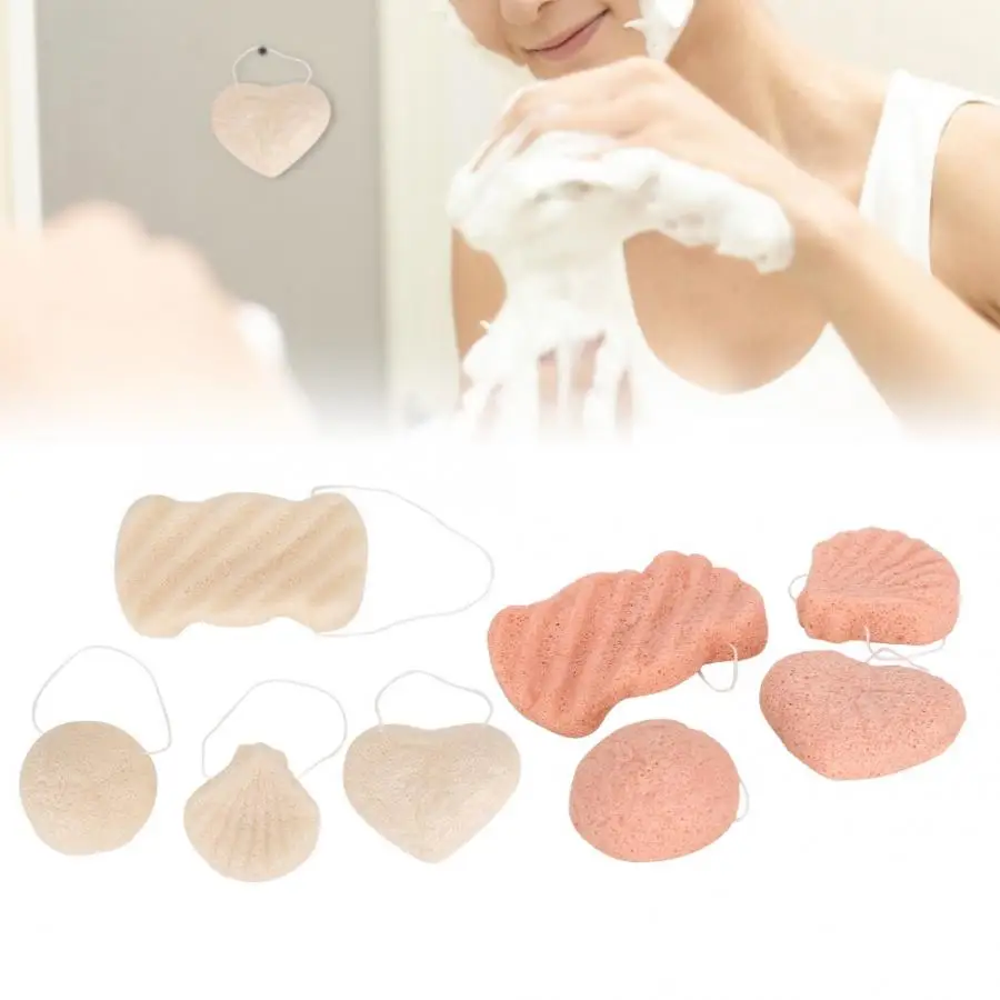 Beauty Konjak Soft Face Cleansing Washing Puff Mild Exfoliating Body Puff Set Skin Care Tool Cosmetic Puff Set