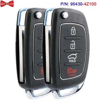 

KEYECU 2pcs for Hyundai Santa Fe 2013 2014 2015 2016 2017 Remote Key Fob 315MHz FCC ID: TQ8-RKE-3F04 95430-4Z100 ID46 Chip