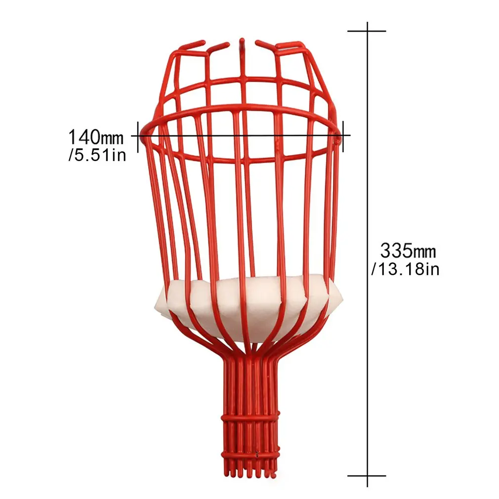 High-altitude Aluminum Deep Basket Fruit Picker Convenient Horticultural Fruit Picker Gardening Peach Picking Tools
