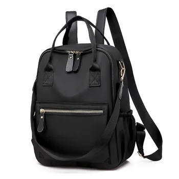 

Backpack women 2019 new fashion Oxford cloth canvas wild anti-theft large capacity ladies travel backpack Solid Softback
