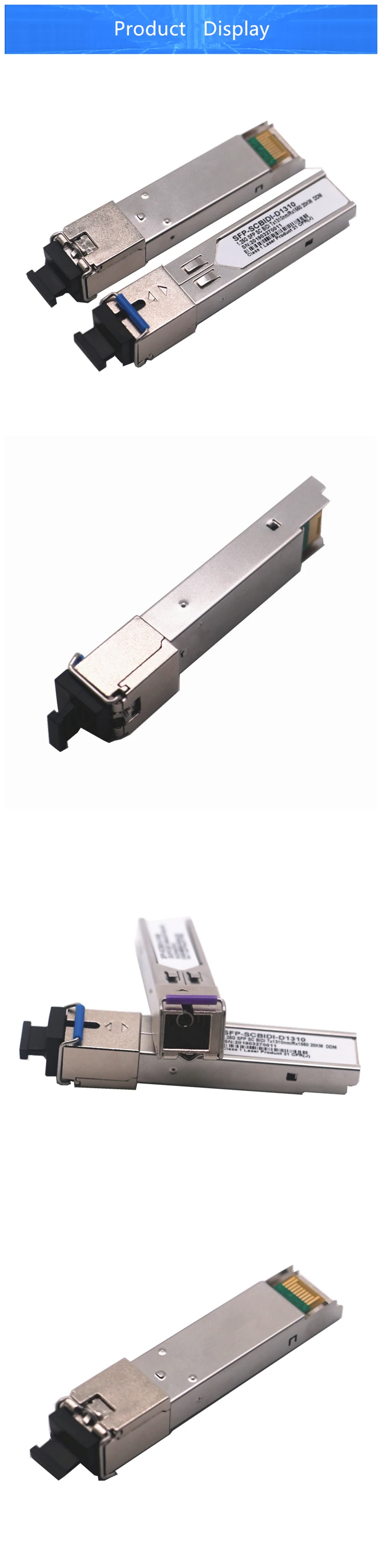 1 пара SFP оптический модуль SFP-GE-LX-SM1310-BIDI SC SMF 1,25 ГБ/сек. Tx1310nm/Rx1550nm 20 км DDM