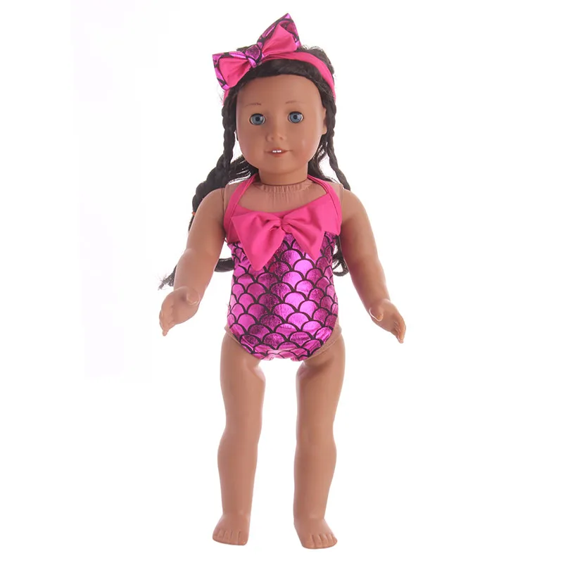 Кукла Единорог Русалка Одежда 14 стилей купальник для 18 дюймов американский и 43 см Born Baby наше поколение Рождество День рождения подарок для девочки