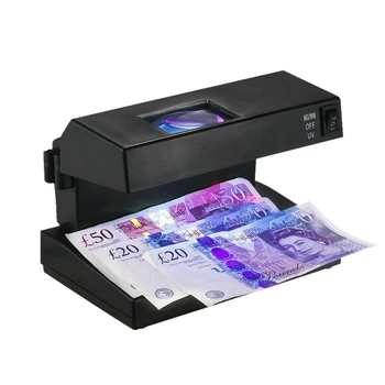 

220V Fake Bank Note Detector With Magnifier EU Plug 9W UV/WM Light Money Checker Property Safety Protection Equipment
