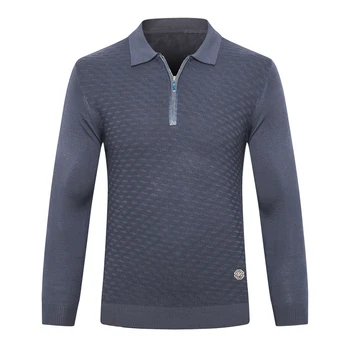 

Billionaire sweater wool Snake skin men's 2019 New fashion elasticity Solid color embroidery quality zipper M-5XL free shipping