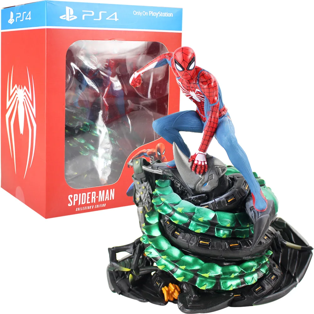 Figuras de acción de los vengadores, Superhéroes, Spider Man, PS4, juego de  Spiderman, coleccionistas, edición en PVC, modelo coleccionable, juguete de  17cm - AliExpress