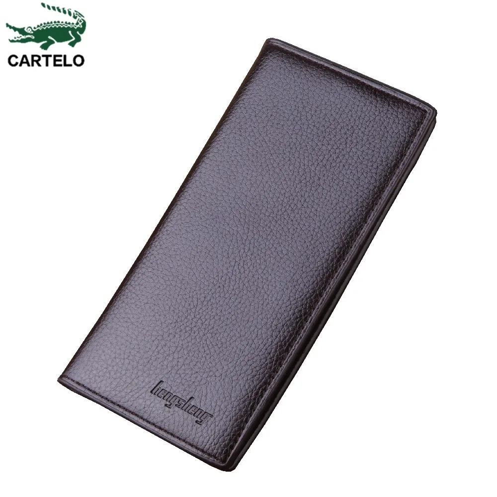 

CARTELO 2020 New wallet men's long fashion wallet wallet multifunctional lychee pattern soft leather wallet men