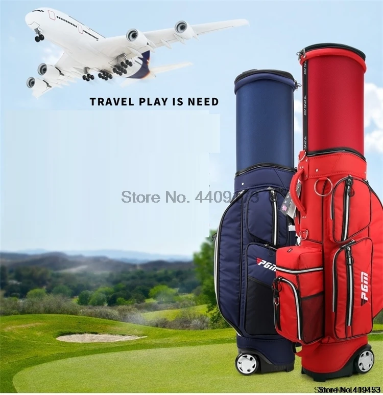 Pgm Golf стандартная шариковая посылка, сумки с колесами, Мужская Профессиональная водонепроницаемая сумка для персонала, большая емкость, авиационные сумки D0477