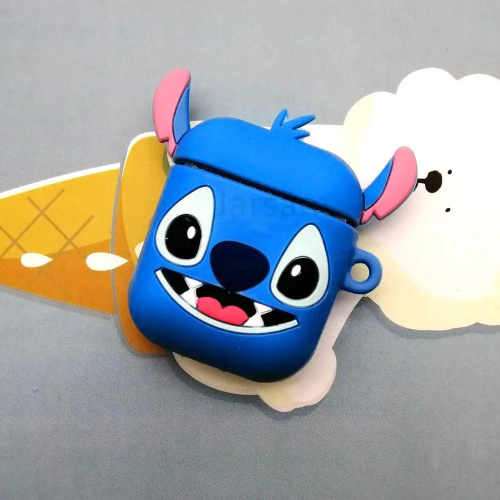 Для AirPods чехол 3D милый кот для разделывания свиньи, утки Kawaii аниме мультфильм наушники чехол для AirPods Мягкий защитный чехол - Цвет: Stithead