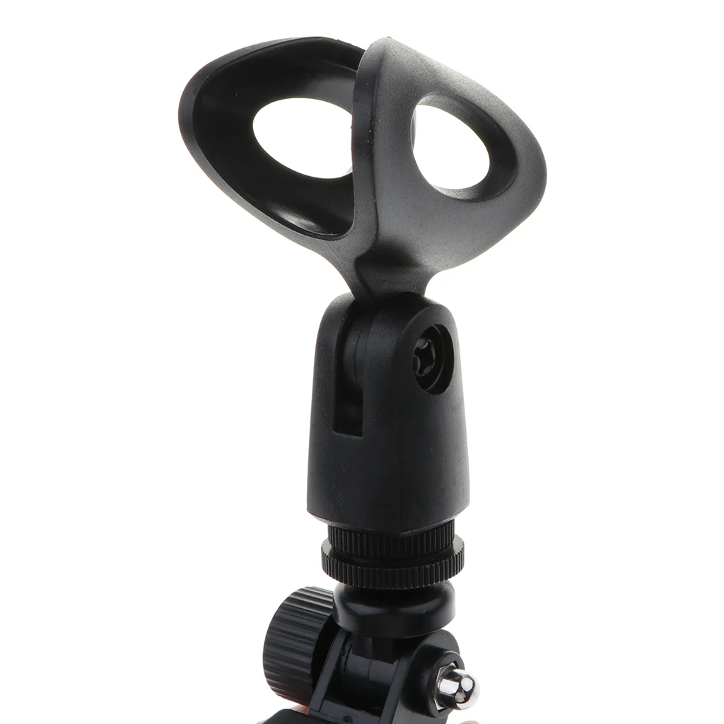 Microphone Stand Tripod Mic Stands Mic Clip Holder Adjustable Holder Clip Tripod Clip Mount Stand PVC