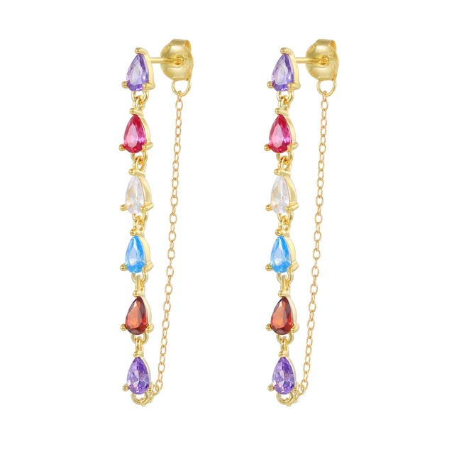 BOAKO Necklace 925 Sterling Silver Jewelry For Women 2020 Sequins Cadena Plata Fashion Jewelry Choker Crystal Gold/Silver #8.5 C(earring)