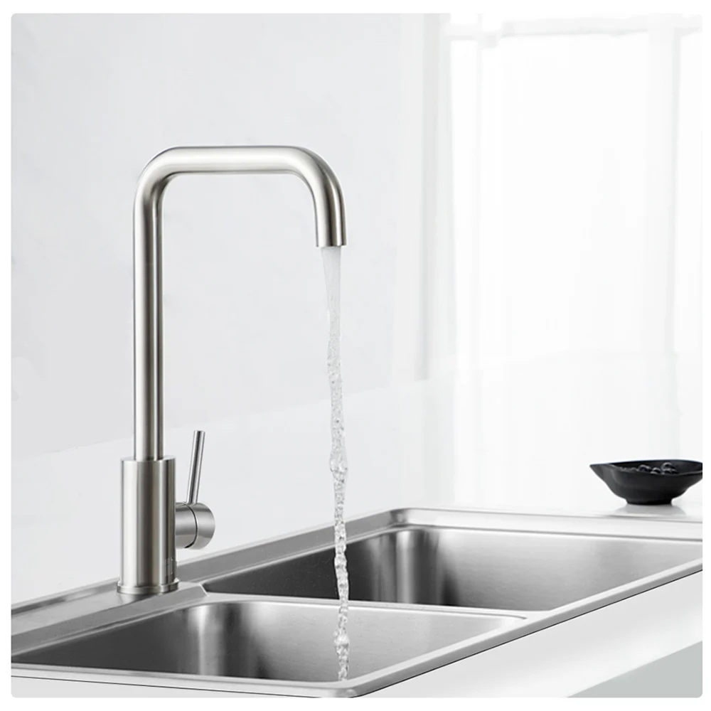  diiib Dabai real material stainless steel Kitchen faucet Mixers Sink Tap Kitchen Faucet Modern Hot  - 4000160095482