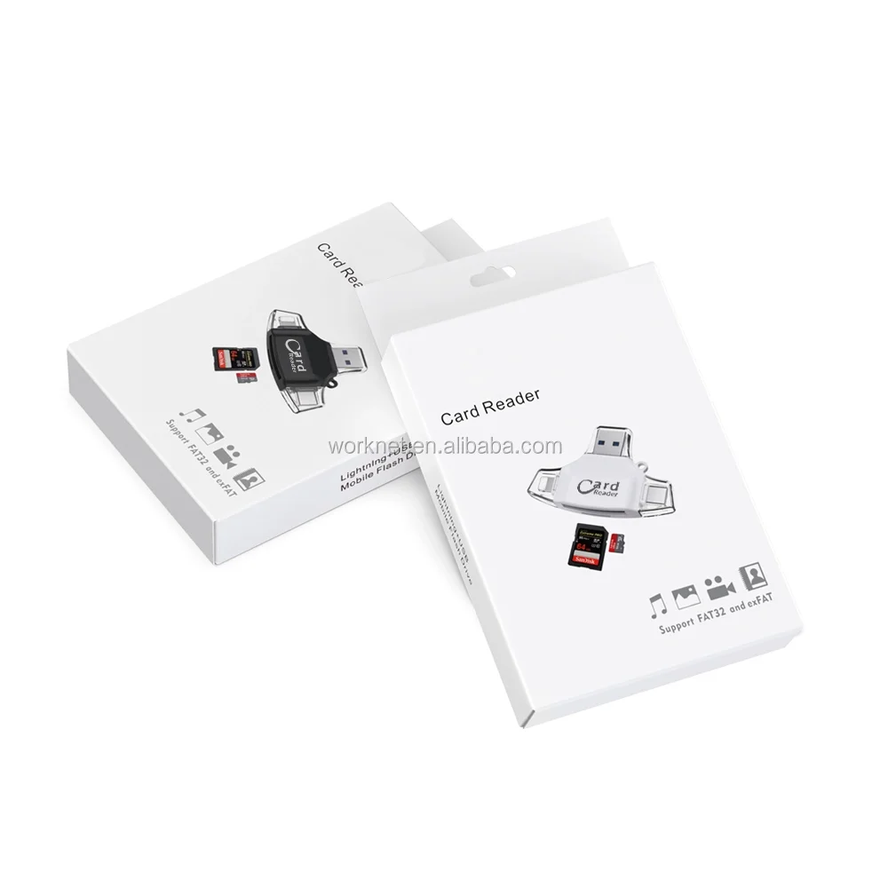 Акция 4 в 1 OTG USB C кард-ридер Micro USB дата-ридер/записывающее устройство для micro SD карты для iphone 11 11 Pro 11 Promax Xs 8 plus