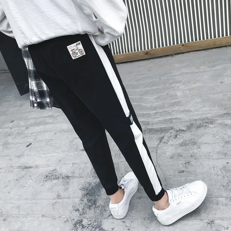 

2018 Spring And Autumn New Style Men Casual Long Pants Men's Teenager Beam Leg Tight Type Pants Men's Athletic Pants Fashion