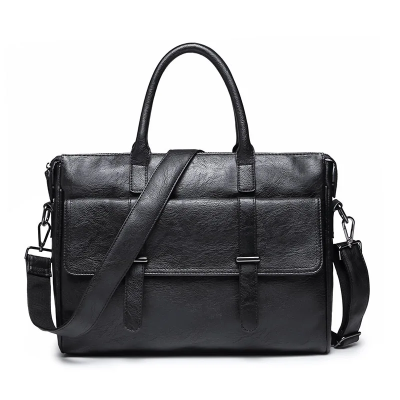 

2019 new business casual men's bag shoulder Messenger bag casual briefcase trend men's laptop bag
