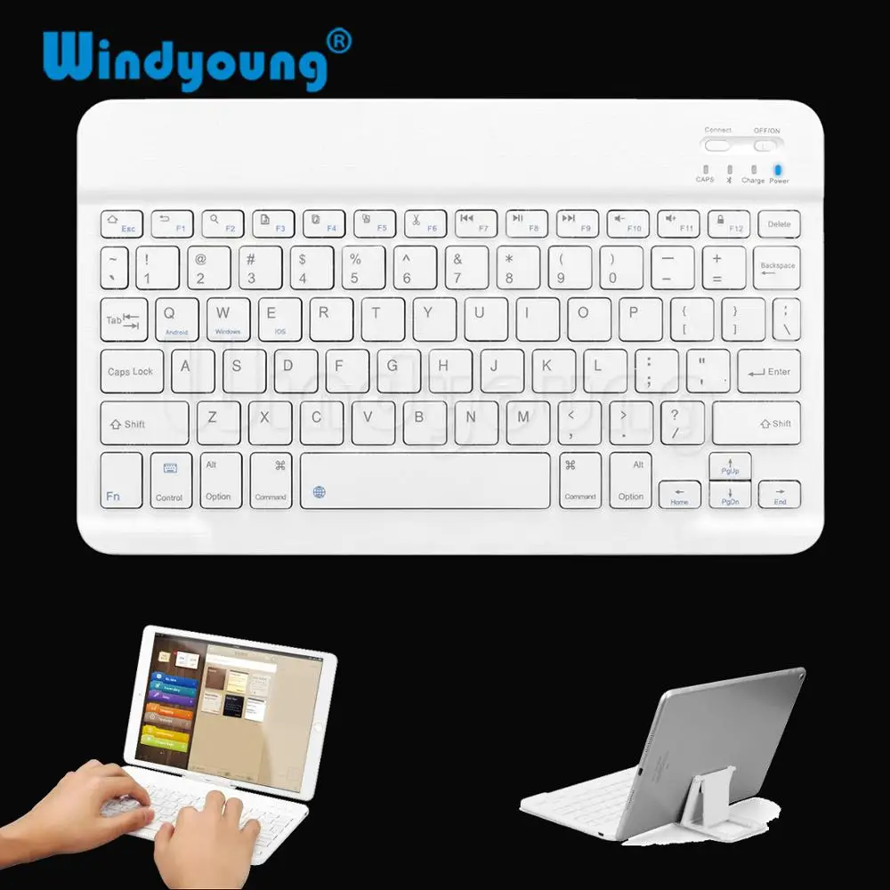 

Slim Mini Bluetooth Wireless Keyboard For Android Tablet iPad Apple iPhone Smart Phone IOS Windows Universal Ergonomic Keyboard
