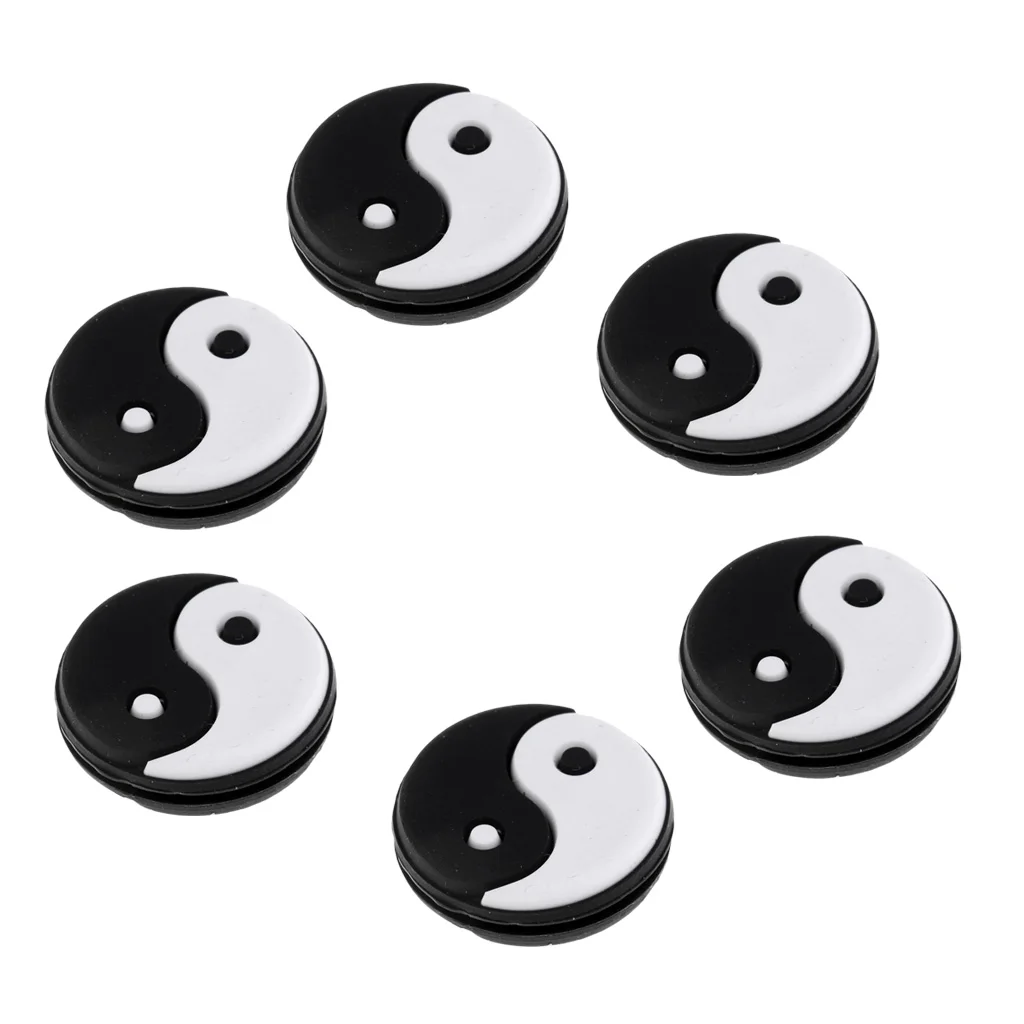 12 Pieces Yin Yang Tennis Racquet Vibration Dampener / Shock Absorber