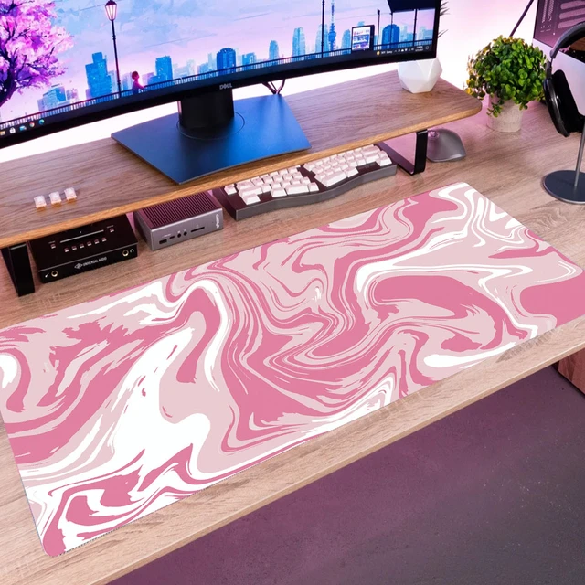 Grand tapis de souris topographique noir, 900x400, cousus, pour Gamer,  Table, bureau, entreprise, Art abstrait - AliExpress