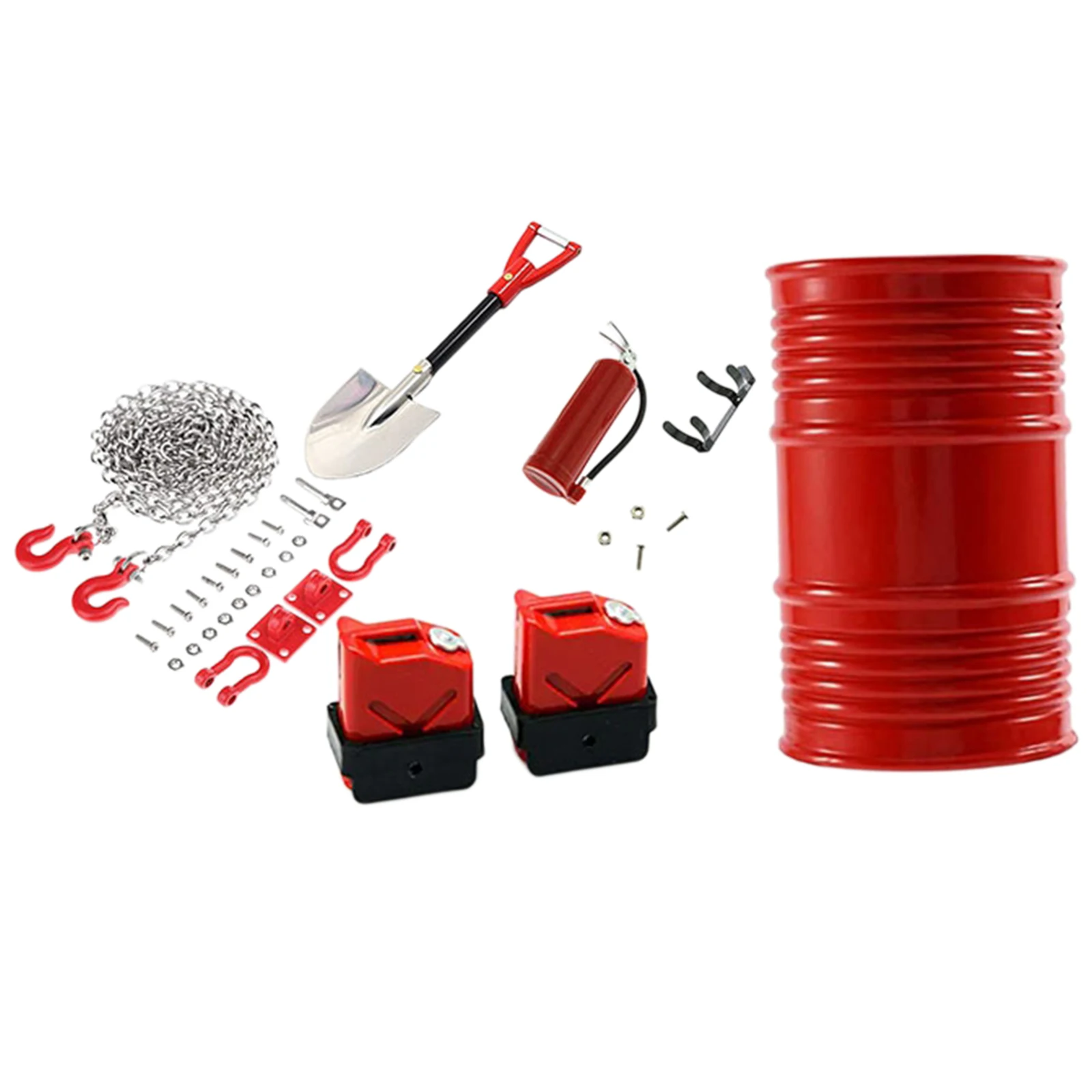 RC автомобиль Декор Огнетушитель набор Пряжка крюк для цепного блока масло модель