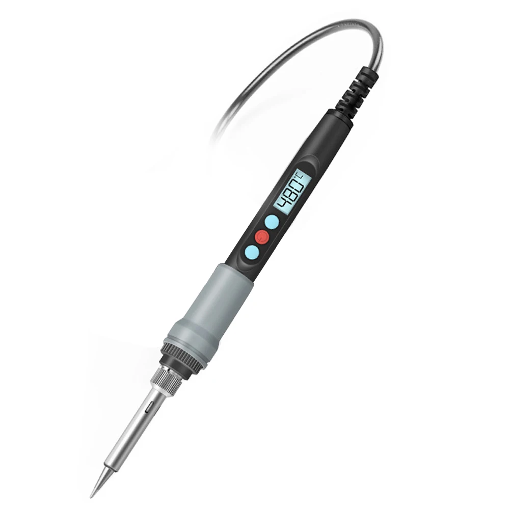 HANDSKIT 90W Constant Temperature Electric Soldering Iron 180~480℃ Temperature Electric Iron LCD Digital ℃/℉ Electric Iron cheap stick welder