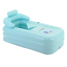 Бытовая портативная надувная ванна, Пластиковая Складная Ванна, Ванна для взрослых, Двойная ванна для ванной, детский бассейн
