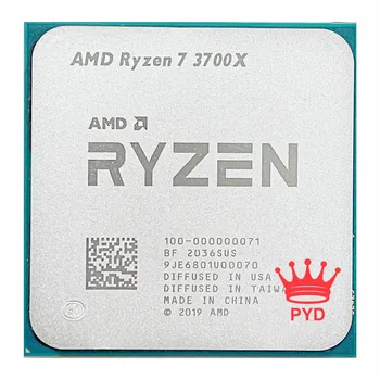 Procesador de CPU AMD Ryzen 7 3700X R7 3700X 3,6 GHz, ocho núcleos, dieciséis hilos, 65W, 7NM, L3 = 32M, 100-000000071, enchufe AM4