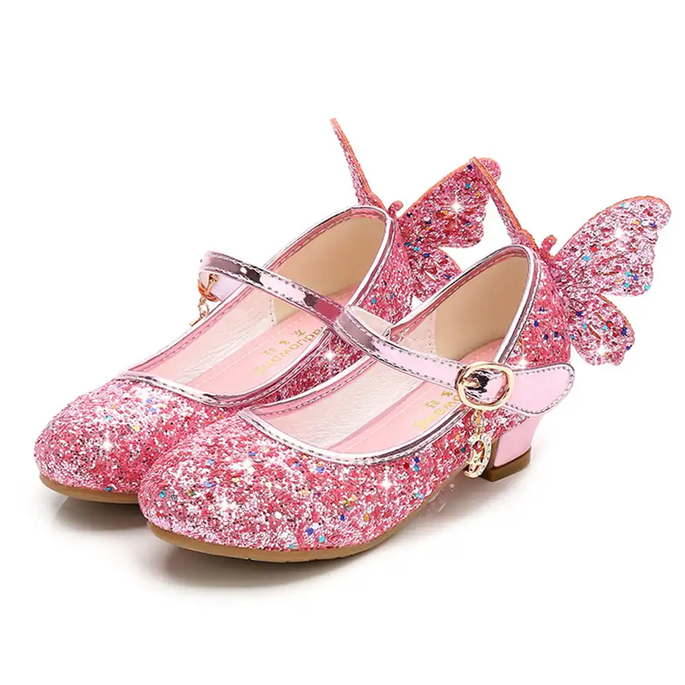 KIDS Fashion Girls Sparkly Dress Shoes 