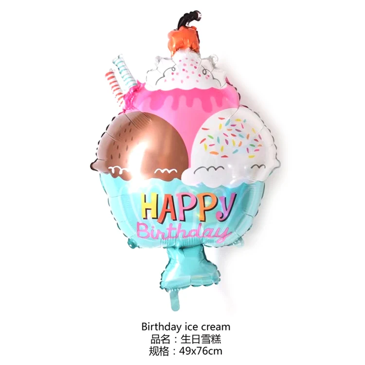 Large Flamingo Donut Sunglasses Watermelon Pineapple Balloons Birthday Summer Theme Party Fruits Helium Globos Decorative Toys - Color: as picture