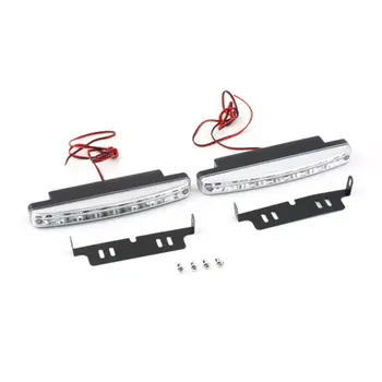 

2 Pieces Super White 12V 8 LEDs Auto Car Daytime Running Lights 6000K Fog Lamps Car Driving Light Lamp High Quality Hot hot
