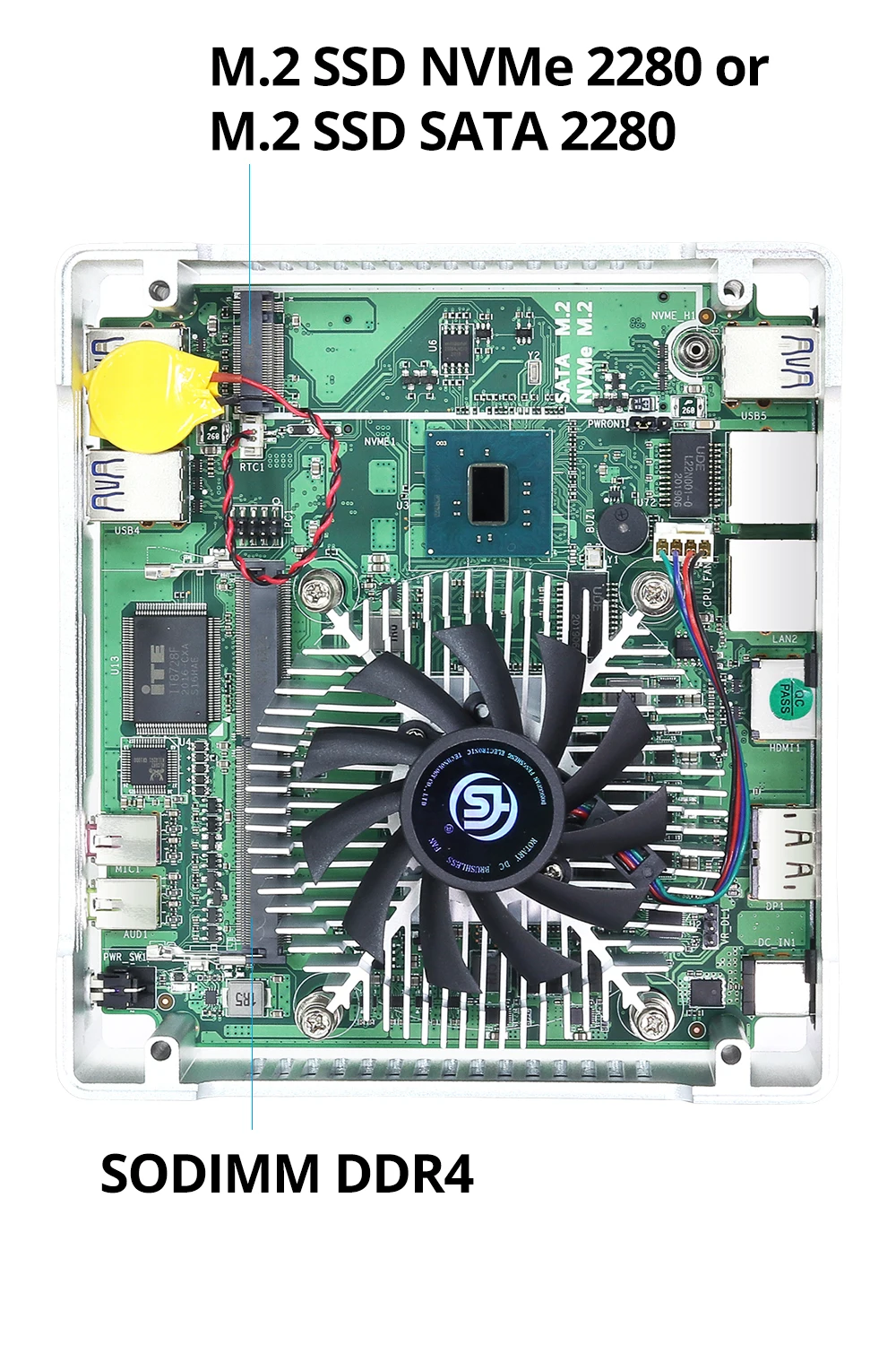 Intel Core i7 10750H Mini PC with 6 Cores, 5.0GHz, 8GB RAM, 16GB DDR4, 512GB/1TB M.2 SSD, WiFi, 4K 60Hz, Gigabit Ethernet, Windows 10 Description Image.This Product Can Be Found With The Tag Names Barebone Mini PC, Computer Office, Mini pc