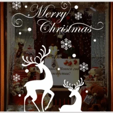 Поколение Fat стикер на стену s настраиваемый Рождественский олень витрина магазина стеклянная наклейка двери и окна декоративная наклейка s Ro