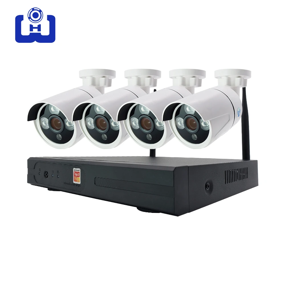 1080P Беспроводная камера наблюдения комплект 2CH/4CH WiFi NVR домашняя CCTV инфракрасная