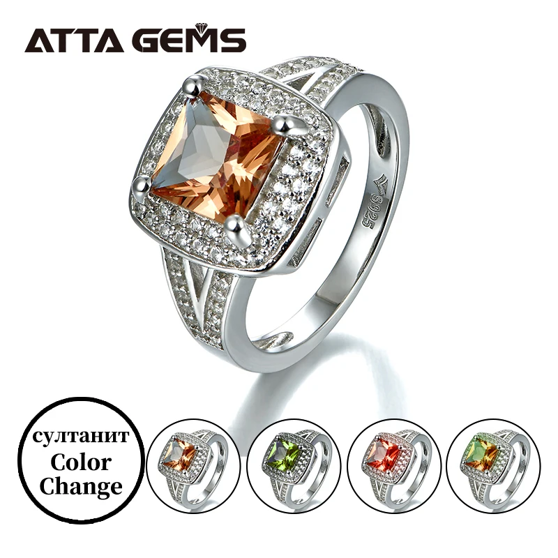 

Diaspore Solid Silver for Women Business Ring 4.5 Carats Created Diaspore Stone Office Lady Design Special Unique Rings