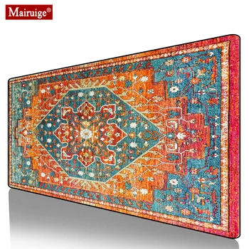 

Vintage Persian Rug Mouse Pad XXL Bohemian Gamer Desk Mat Large Keyboard Pad Gaming MousePad 900x400mm for Laptop Table Pads