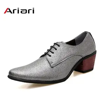 

Luxury Men Dress Wedding Shoes Spring Fashion Pointed Toe Oxford Formal Business Lace Up Microfiber Leather Footwear Party Shoe