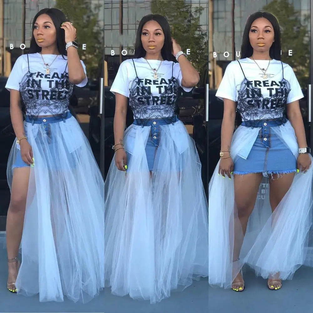 Dress Jeans Con Tulle Life In Denim Maxi Dress Denim Fashion Nova