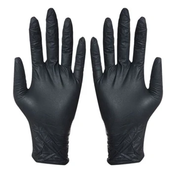 

200Pcs Disposable Gloves Household Cleaning Washing Black Laboratory Nail Art Anti-Static Gloves
