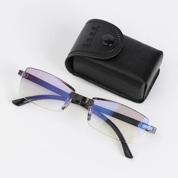 

Unisex Fashion Folding Reading Glasses With Case Women Men Blue Light Blocking Presbyopic Eyeglasses Computer Eyewear +100~+400