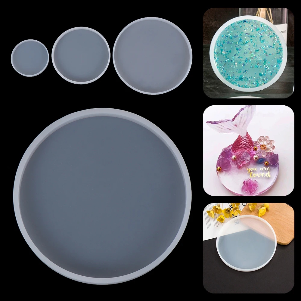 Silicone Coaster Mold Resin Casting Mould Agate Jewelry Clay Making Art DIY Tool Silicone Coaster Mold Resin Casting Mould Agate Jewelry Clay Making Art DIY Tool