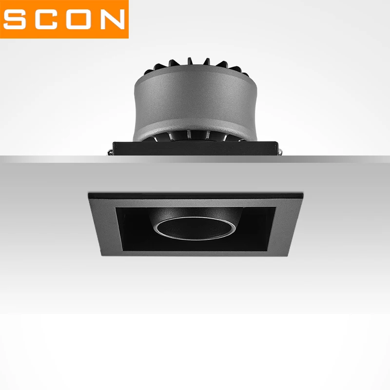 Проект Корпус украшения все черные одинарные двойные три головы 15W 30W 45W 35W COB