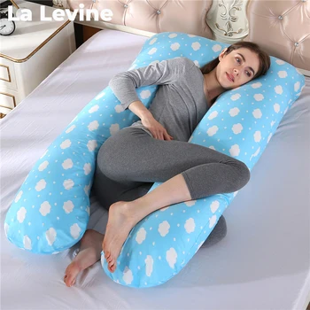 

Selling Cute Pregnant Woman Siesta Pillow Washable100% Cotton U-Shape Bed Pillow Maternity Waist Pillow Side Sleeping Pillow