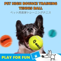 Squeak Dog Ball Toys for Small Medium Dogs Squeaky Fidget Toys Tennis Ball Trainning Rubber Bite Resistant Pet Products Supplies 2
