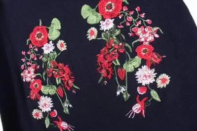 Испанская однотонная трикотажная юбка с вышивкой DESIGUAL, мягкая эластичная облегающая бедра юбка