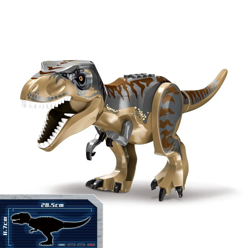 Jurassic Dinosaur World T-Rex Brutal Raptor Velociraptor Triceratops Building Block Toys Construction Gift For Children | Игрушки и