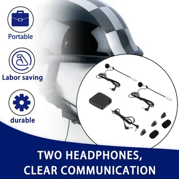 

Helmet to Helmet Communicator system 2 way Motorcycle Intercom headset For Harley Davidson intercomunicadores de motos MP3 GPS~
