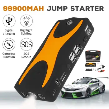 

99900mAh 15V 4USB 900A Multifunction Car Jump Starter Portable Car Battery Booster Charger Booster Power Bank Starting Device
