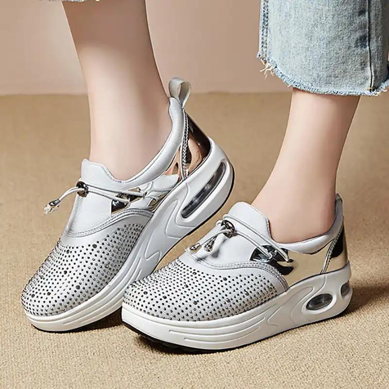 thick sole slip on shoes