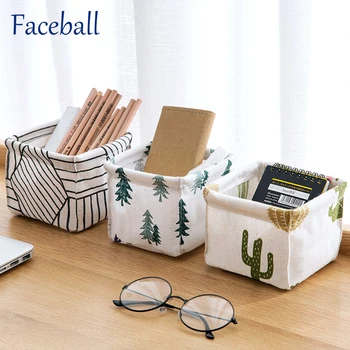 

Faceball desktop storage fabric basket toy office stationery storage basket waterproof cosmetic organizer sundries finish box