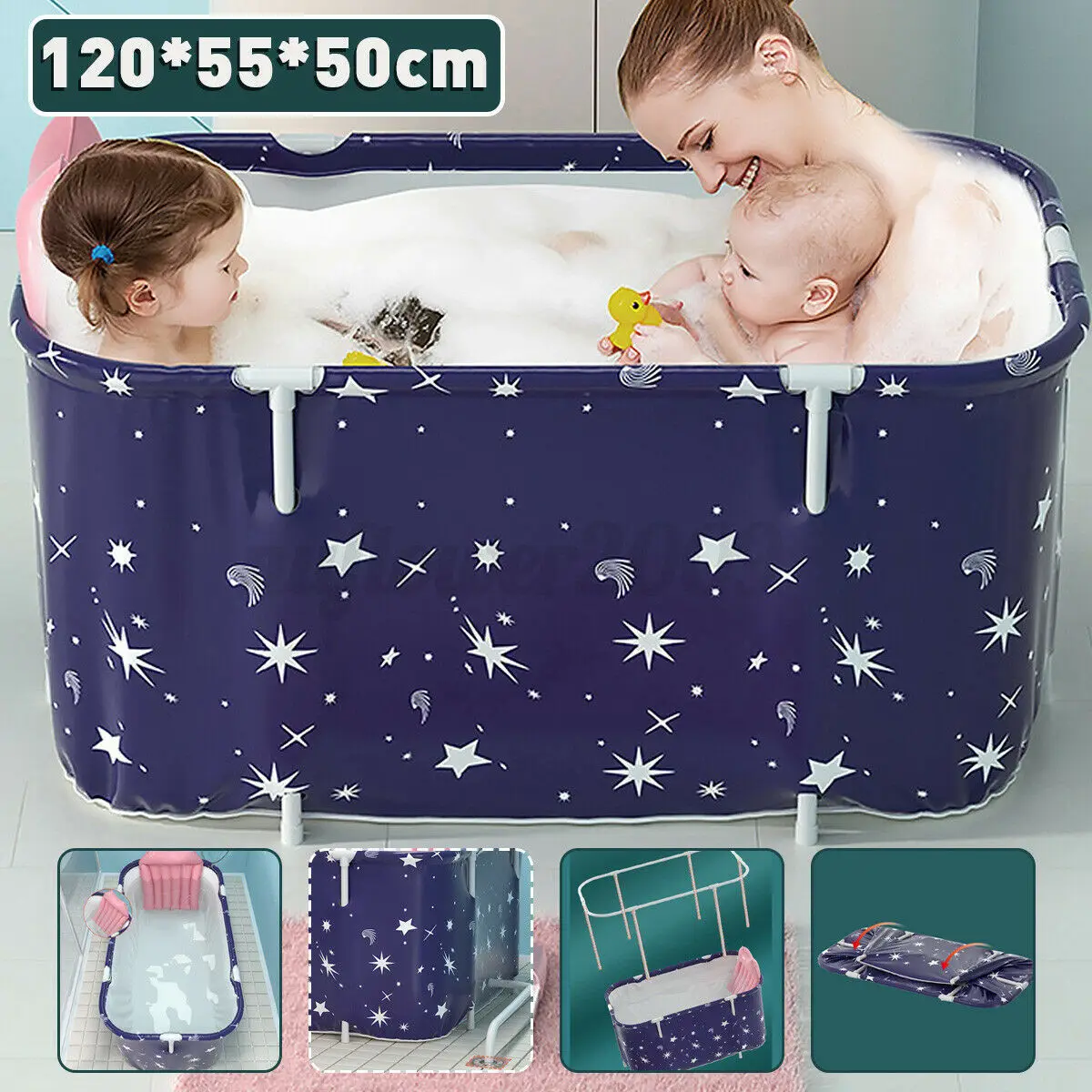 Folding Bathtub Adult Portable SPA Sauna Bathing Bucket Bathing Bucket Water Cushion Inflatable Hot Tub